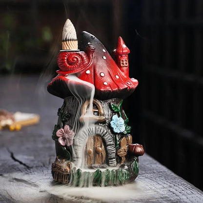 SoftBreathe - Mushroom House Incense Burner