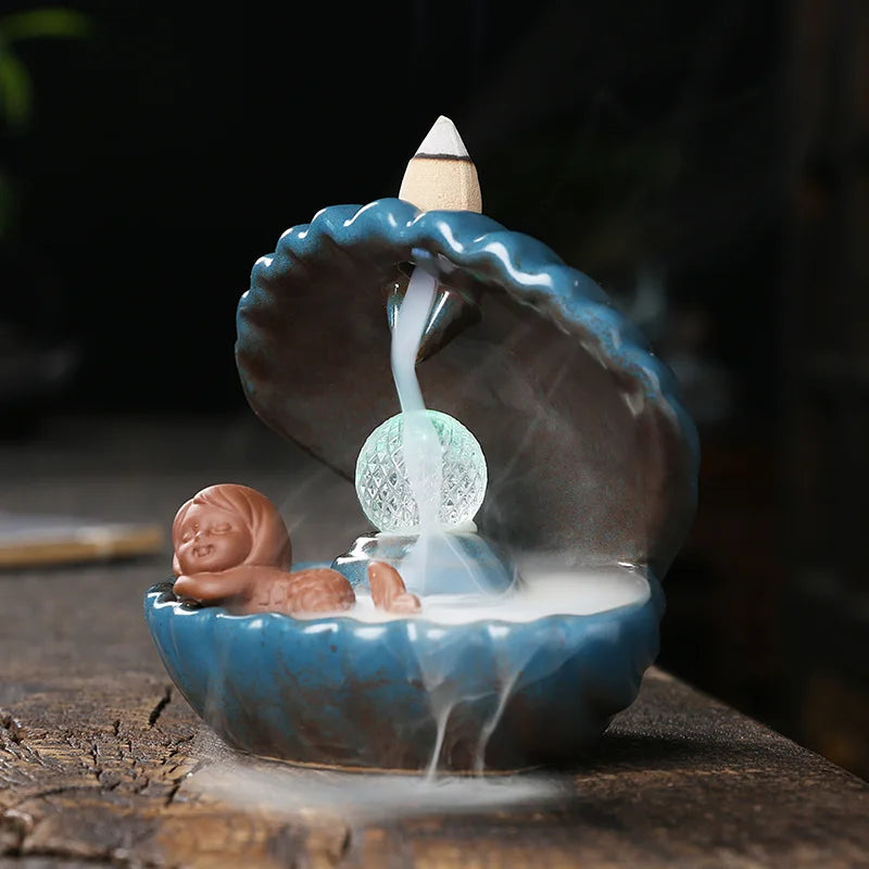 SoftBreathe - Blue Pearl Incense Burner