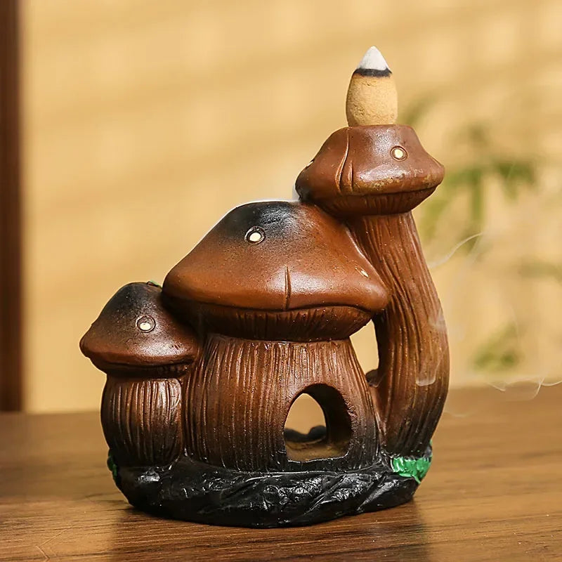 SoftBreathe - Mushroom House Incense Burner