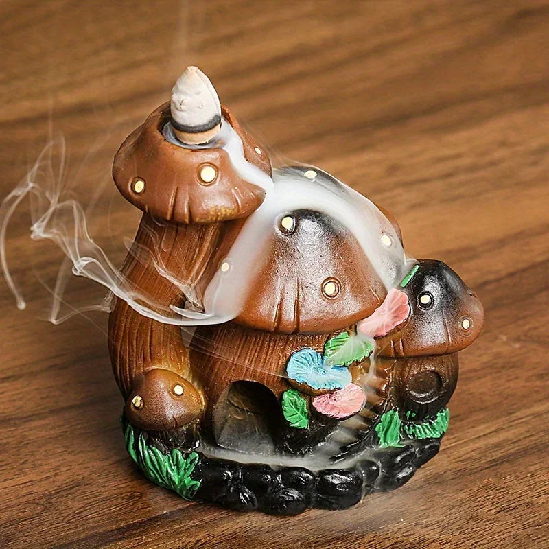 SoftBreathe - Mushroom House Incense Burner