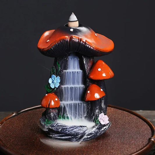 SoftBreathe - Mushroom Waterfall Incense Burner