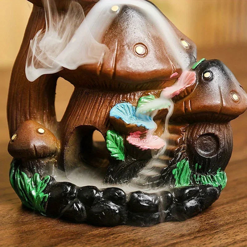 SoftBreathe - Mushroom House Incense Burner