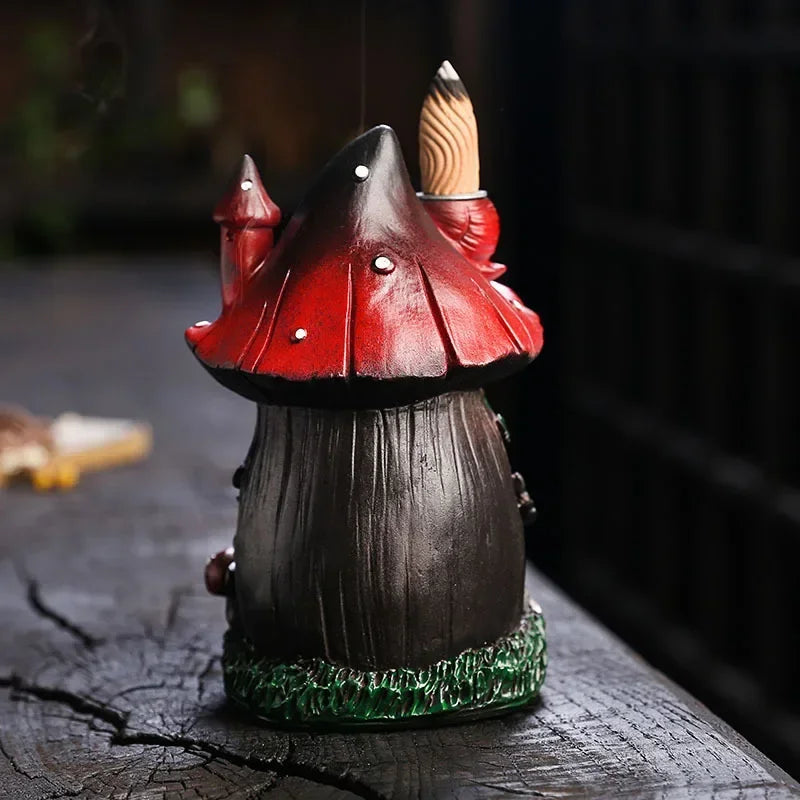 SoftBreathe - Mushroom House Incense Burner