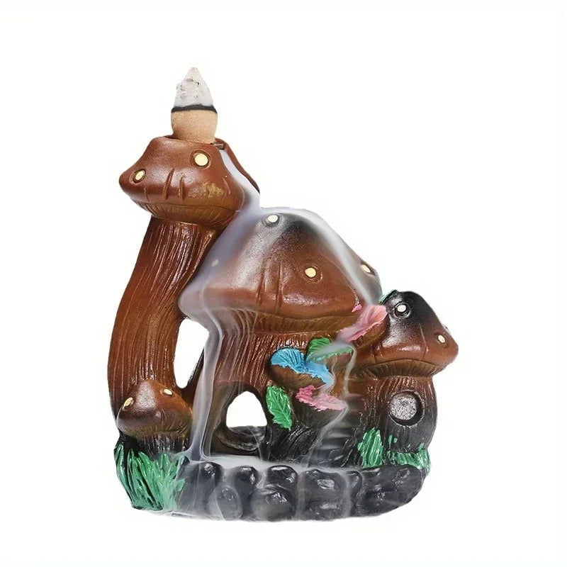 SoftBreathe - Mushroom House Incense Burner