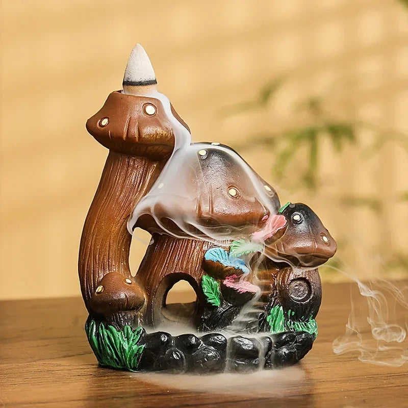 SoftBreathe - Mushroom House Incense Burner