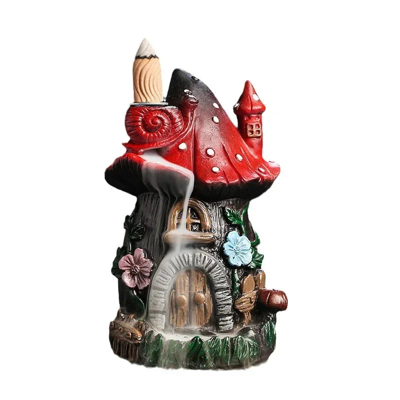 SoftBreathe - Mushroom House Incense Burner